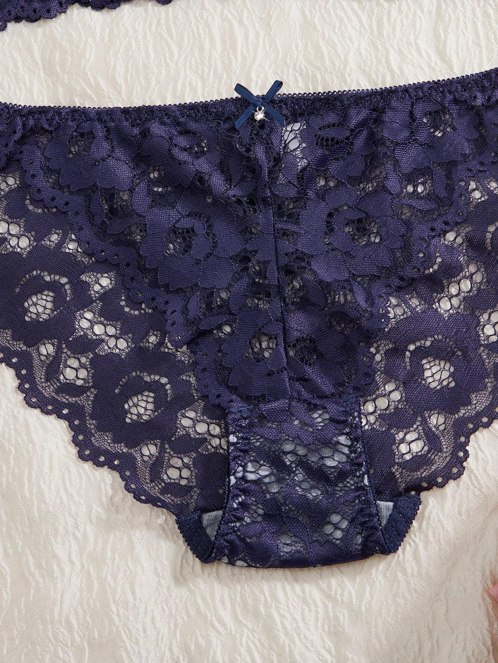 Single of Women's Underwear Set Sexy Lace Patchwork with Push Up Bra Romantic Sheer Women's Panties