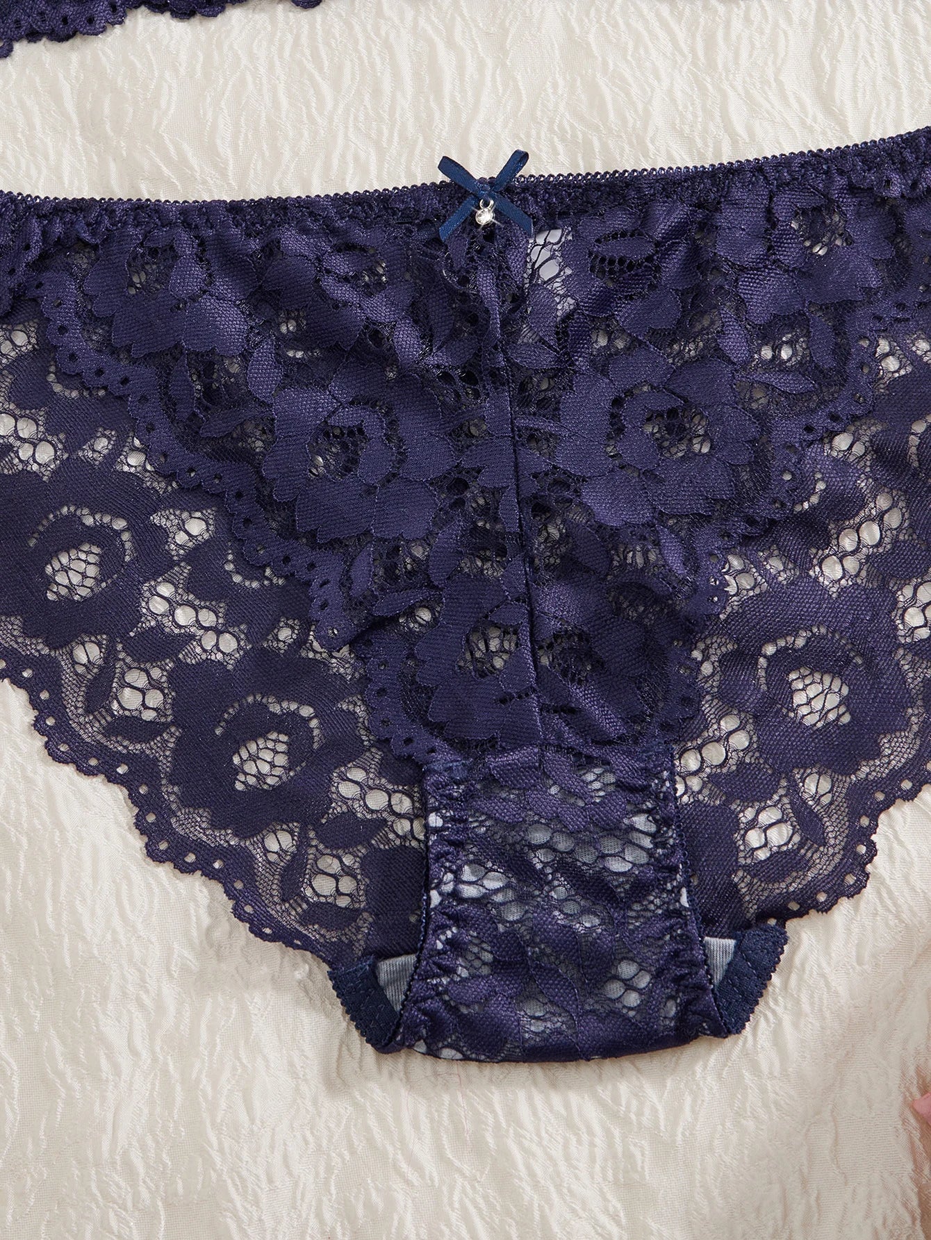 Single of Women's Underwear Set Sexy Lace Patchwork with Push Up Bra Romantic Sheer Women's Panties