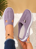 Women's Indoor Home Half Slippers, Breathable Vent Design Slip On Summer Casual Footwear, Daily Slip-on Sandals for Household