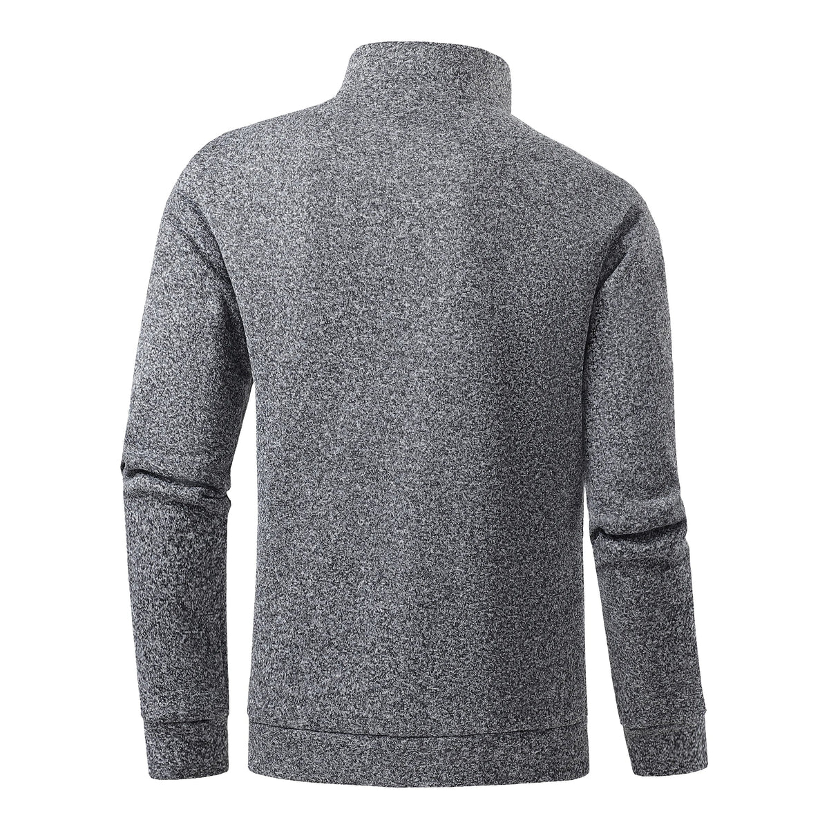 Autumn Men's Half-Zip Sweatshirts, Long-Sleeved Solid Color Pullovers, Turtlenecks, Streetwear, Winter Warm Jackets, Sports Coat