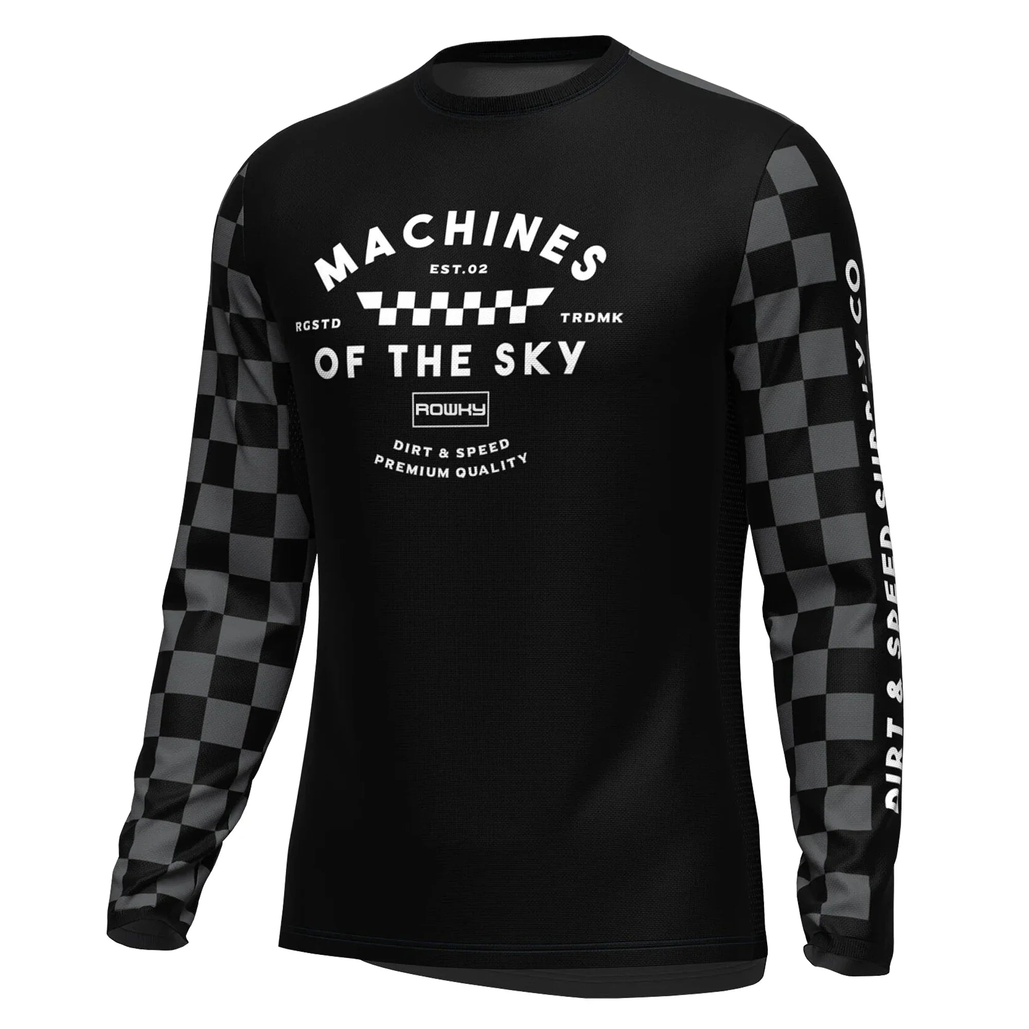 ROWKY Motorcycles Racing T-shirt Mtb Jersey Downhill Camiseta De Motocross Enduro Maillot Hombre Cycling Jersey Men Bike Shirts