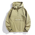 CHRLCK Men Hiking Jacket Outdoor Waterproof Fishing Hooded Sport Jacket Adjustable Drawstring Travel Jacket Mountaineering Coats