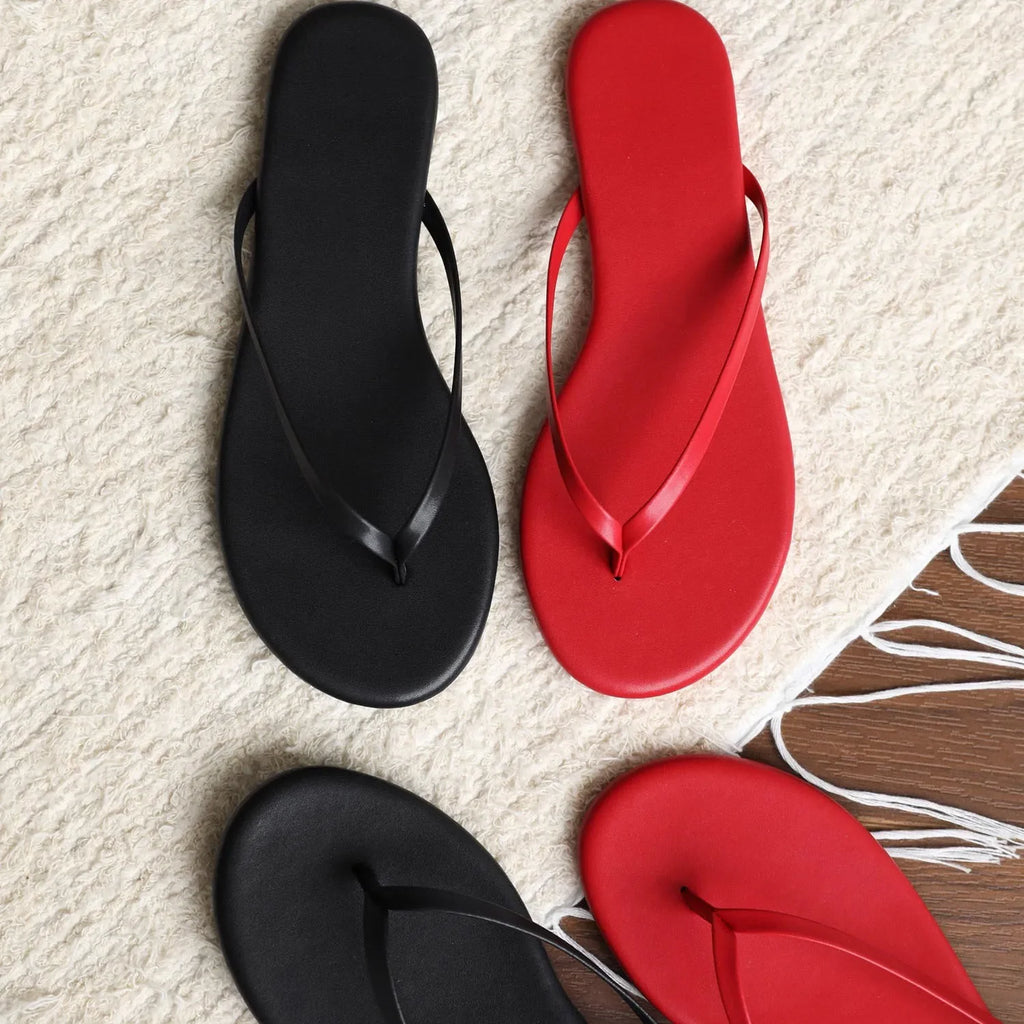 2025 new Spring/summer/women slippers candy-colored beach sandals outdoor wild fashion ladies flip flops