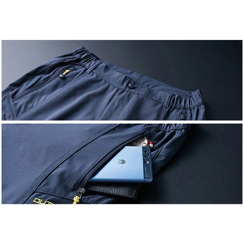 Outdoor Trekking Hiking Jacket and Pants Women Autumn Thermal Waterproof Windproof Hooded Jackets Trip Mountain Camping Sets