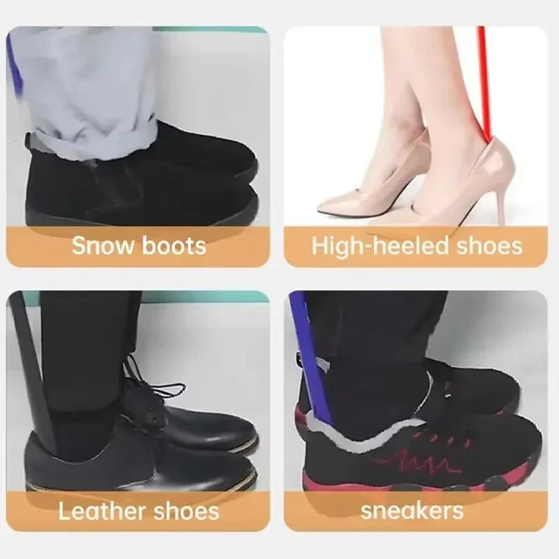 1pc Extra Long Flexible Plastic Shoe Horns Not Require Bending Durable Shoe Spoons For Pregnant Women Wearing Shoe Assistants
