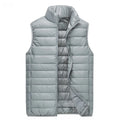UETEEY 2026 Winter Sleeveless Puffer Vest Jacket Men Packable White Duck Down Waistcoat Lightweight Waterproof Casual Man Coat