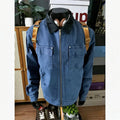 2026 Spring Retro Faux Fur Coats Women 2000s American Vintage Jackets Harajuku Gotihc Punk Clothing Jean Parkas Female Outwear