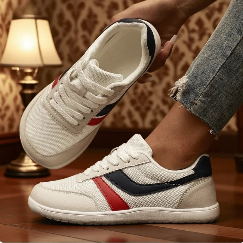 Women's Sneakers Barefoot Casual Wide Last Fashionable Canvas Flat Board Shoe 2025 New Wide Toe Breathable Mesh Running Shoes