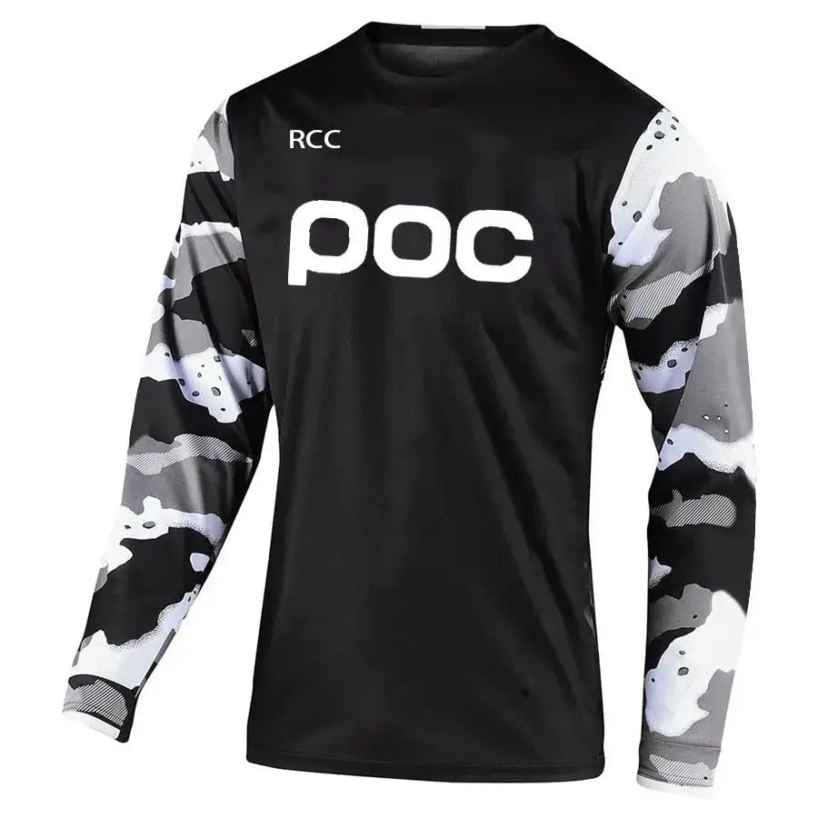 MEN'S LONG-SLEEVED T-SHIRT MOUNTAIN BIKE MOTOCROSS CYCLING JERSEY MOUNTAIN BIKE CAMPING OUTDOOR FISHING TOP LOOSE