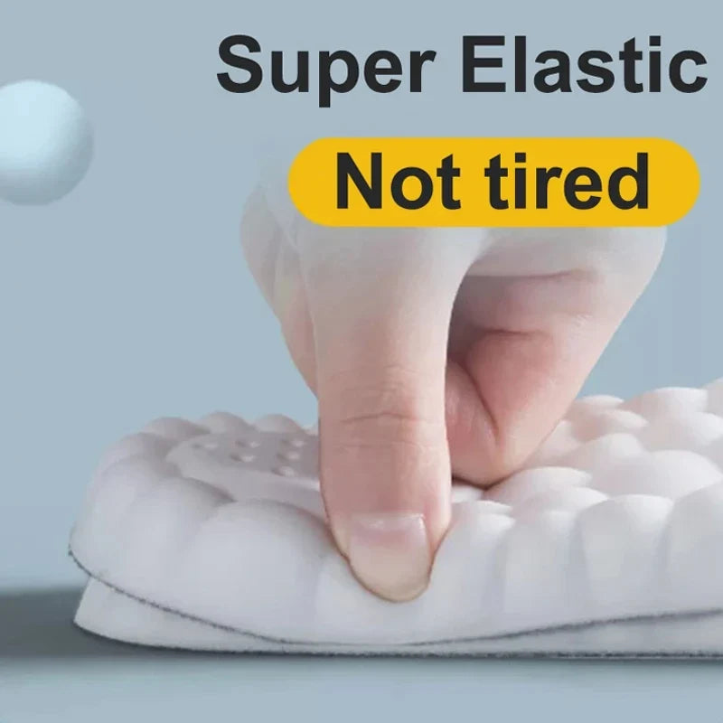 Latex Sport Insoles High Elasticity Soft Shoe Pads Arch Support Orthotic Insoles Breathable Deodorant Shock Absorption Cushion