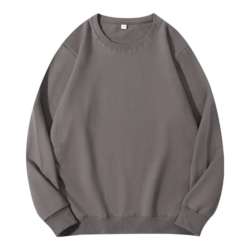 Autumn O-Neck Cotton Women's Sweatshirt Hoodies Basic Loose Casual Women Pullover Solid Sweatshirt Ladies Tops Factory Wholesale