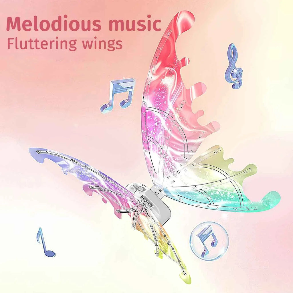 Luminous butterfly electric wings music fairy wings angel props gift