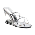 Dilalula Sexy Super High Strange Heel Slippers Women Flip Flops Narrow Band Sandals Lady Night Club Party Slippers Tiger Tooth