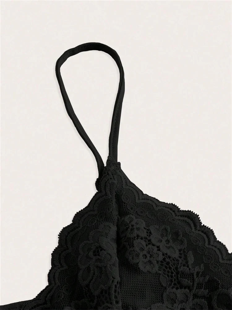 Sexy Contrast Lace Bow Front Crop Cami Top Women 2024 Summer Grunge Punk Y2K Clothes Ruched Skinny Backless Tee Shirt