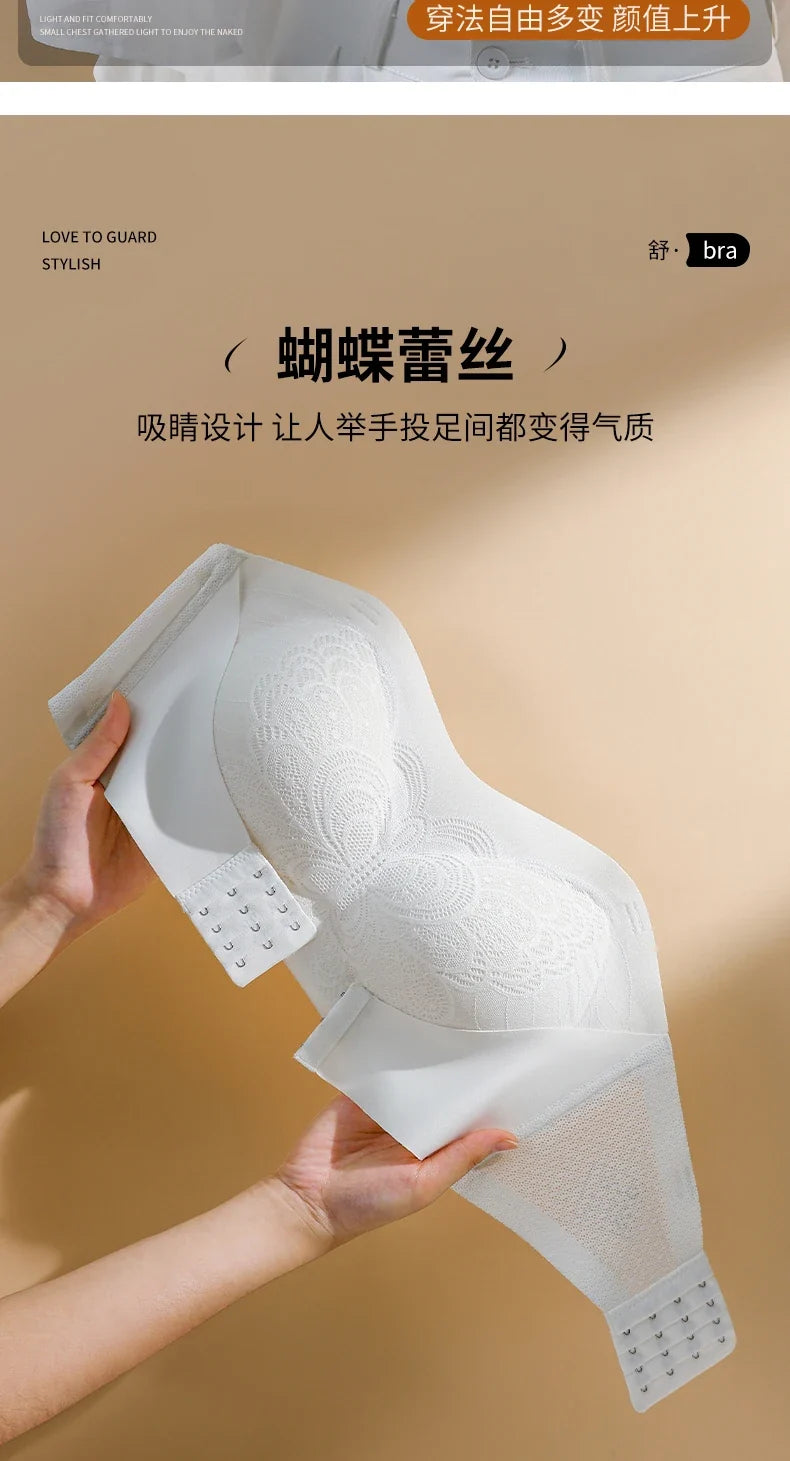 Front Closure Posture Corrector Bras Beauty Back Tops Butterfly Sports Vest strapless Bralette Humpback Correct Tops M-6XL Size