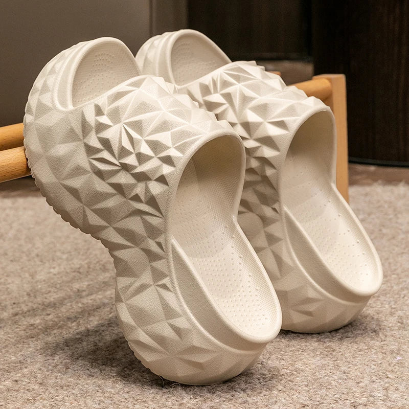Women's Chunky Platform Slippers Summer Comfort Soft Thick Bottom Slides Woman for Sandals New Open Toe Non-slip Beach Shoes