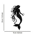 Elegant Mermaid Metal Wall Art - 1pc Minimalist & Abstract Sea Creature Decor, Reusable Iron Sign for Home, Office, Room Decor