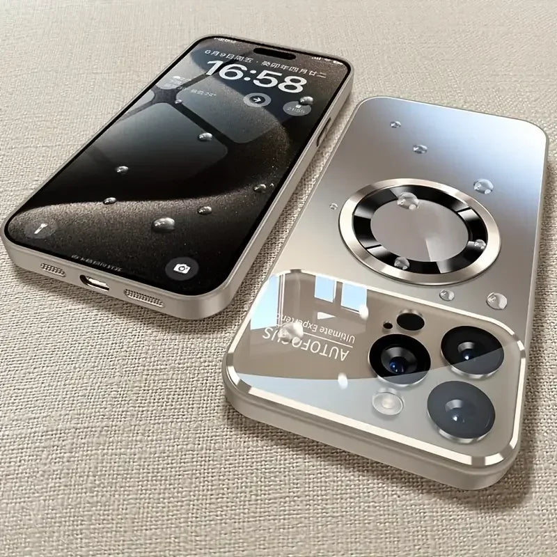Luxury Magnetic Case for iPhone 16 15 14 13 12 11 Pro Max Plus - Magsafe Compatible