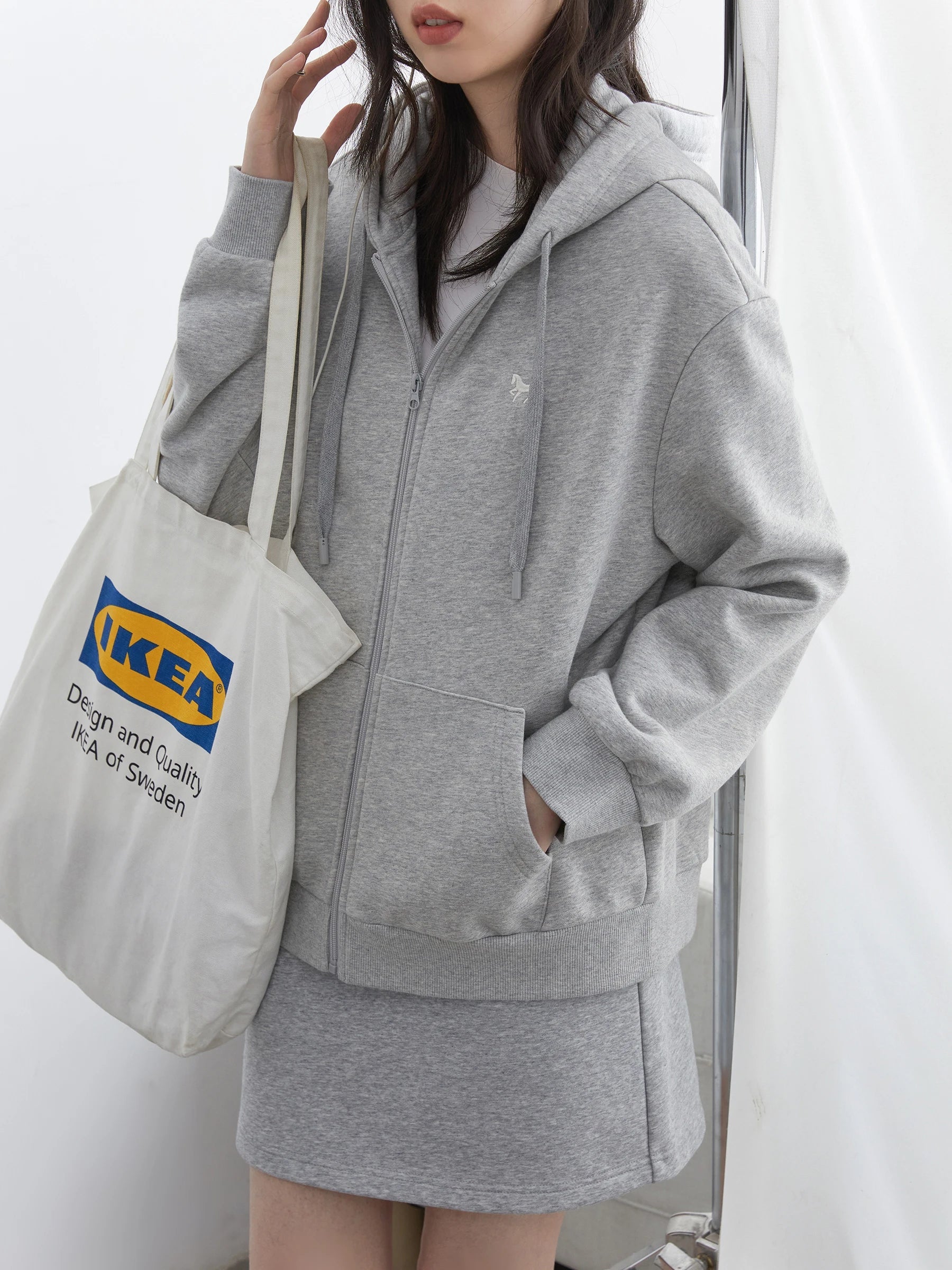 CHIC VEN Korean Women Sweatshirts Loose Casual New Hooded Female Top Drawstring Ladies Jacket Fleece Pullover Autumn Winter 2025