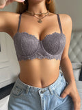 Women Floral Lace Bra Sexy Underwire Underwear Ladies Push Up Bras Female Comfortable Bra Half Cup Lace Lingerie