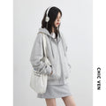 CHIC VEN Korean Women Sweatshirts Loose Casual New Hooded Female Top Drawstring Ladies Jacket Fleece Pullover Autumn Winter 2025