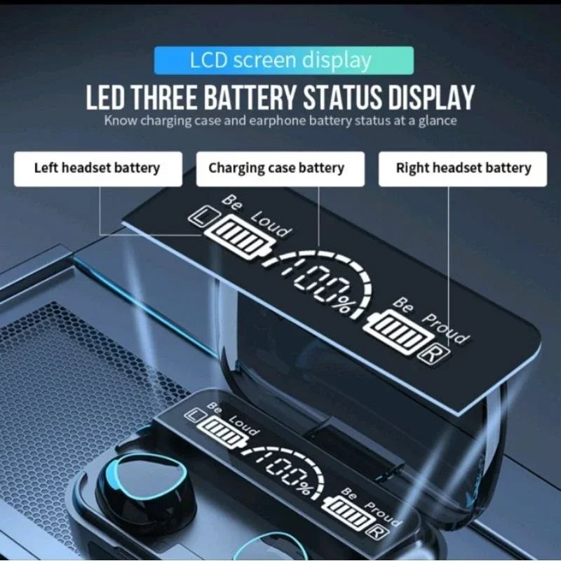 NEW M10 TWS Wireless Headphones Earphones Charging Box Bluetooth-compatible Stereo Waterproof Headsets With Microphone