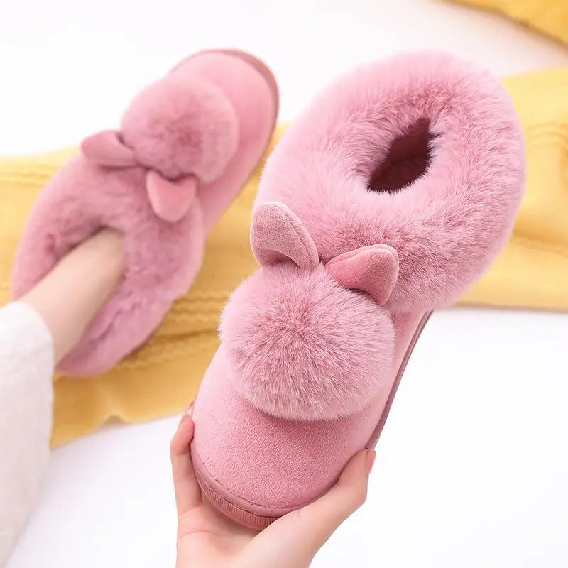 Fluffy Women's Slippers Flats Luxury Designer Woman Shoes Casual Ankle Boots Female Winter Indoor Elegant Fuzzy Fur Slides Soft