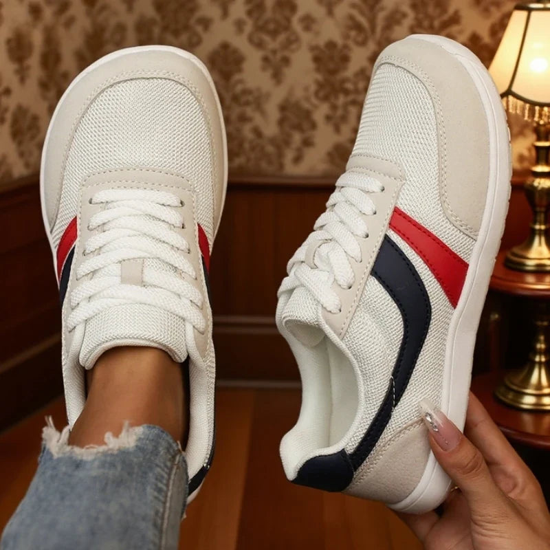 Women's Sneakers Barefoot Casual Wide Last Fashionable Canvas Flat Board Shoe 2025 New Wide Toe Breathable Mesh Running Shoes
