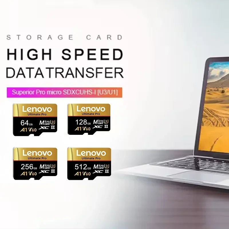 Lenovo 1TB Memory Card Stable Performance for Camera Surveillance Devices High Speed Micro TF SD Memory Card 512GB 256GB 128GB