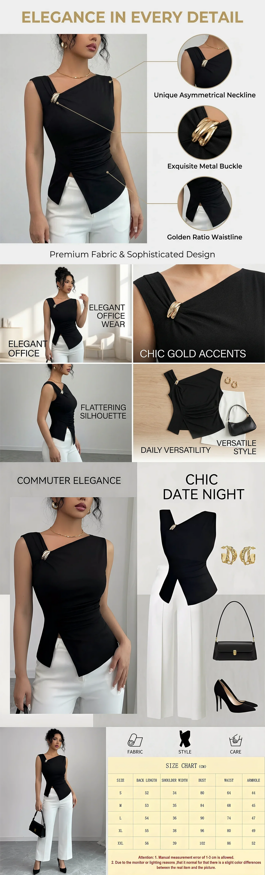 Womens Tank Top Asymmetric Ruched Split Decor Tank Top Ruched Blouse Fitted Elegant Chic Apparel Tops Spring Summer Daily Shirts