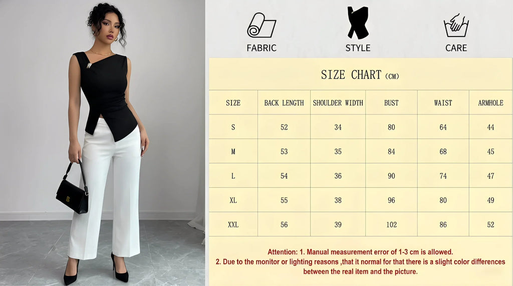 Womens Tank Top Asymmetric Ruched Split Decor Tank Top Ruched Blouse Fitted Elegant Chic Apparel Tops Spring Summer Daily Shirts