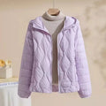 New Plus Size Lightweight Women Down Jacket Hooded White Duck Down Warm Thin Coat Korean Style Puffer Jacket Woman JK-092
