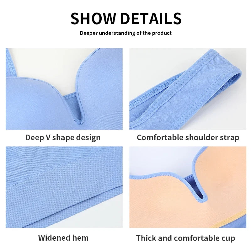 Women Wireless Sports Bra Fitness Running Vest Gym Workout Underwear Padded Tops Bralette Breathable Brassiere Push Up Bras