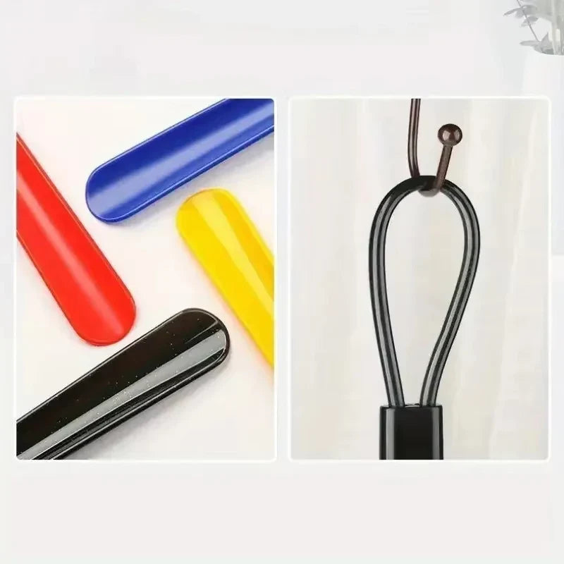 1pc Extra Long Flexible Plastic Shoe Horns Not Require Bending Durable Shoe Spoons For Pregnant Women Wearing Shoe Assistants