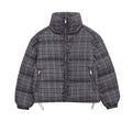 CharmChant Plaid Stand-Collar Puffer Jacket for Women Winter 2025 Padding Coat Female New in Coats Warm  Check Outerwears Parkas