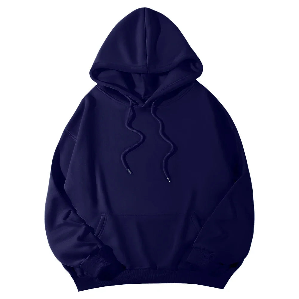 Women's Hoodies Pullover Spring Autumn Casual Hoodie 2026 Sweatshirts Solid Color Hoodies Oversize Black Sweatshirt Women Top