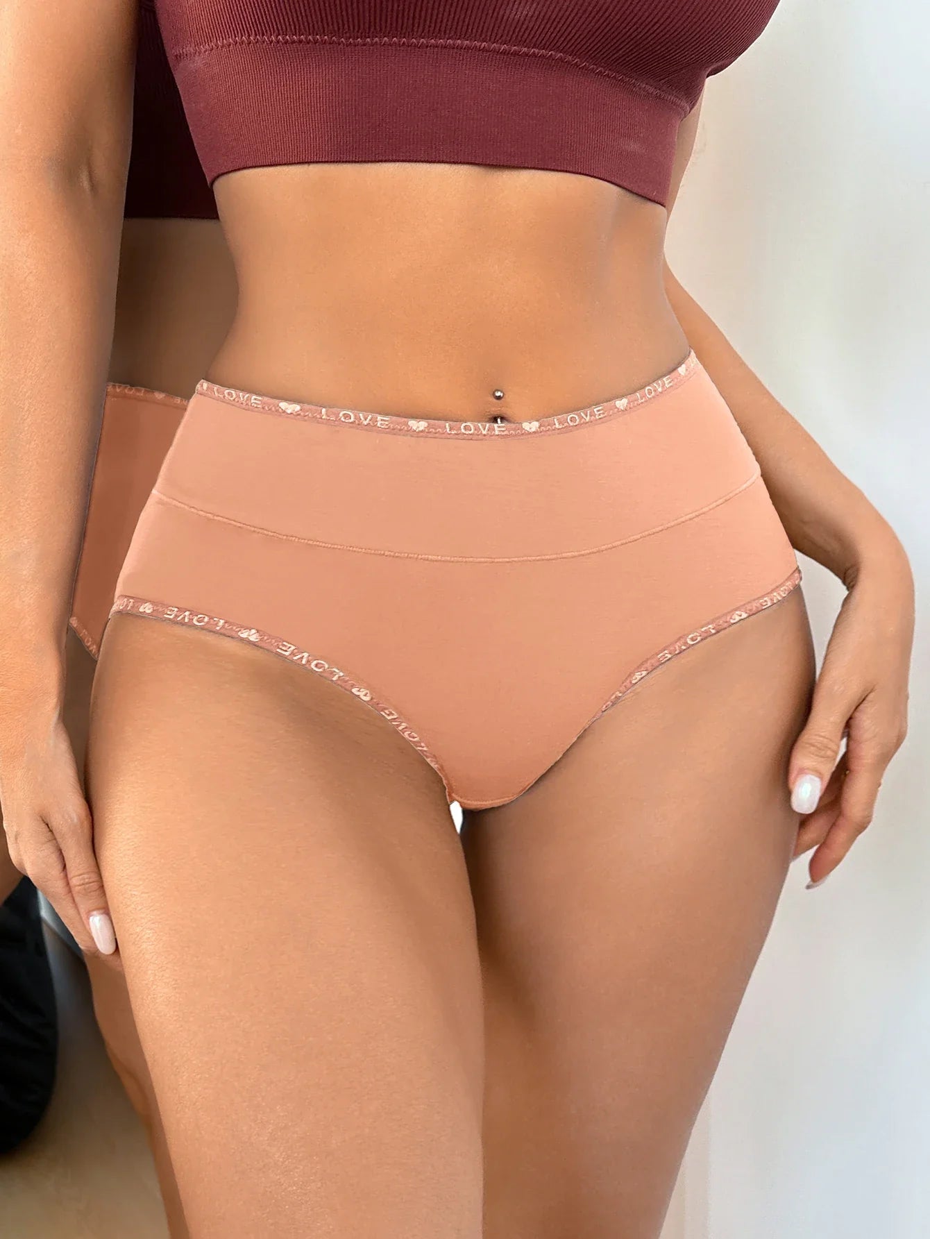S-XXL Seamless Women Panties Daily High Waisted Soft Underwear Female Solid Color Briefs Ladies Intimate Wear