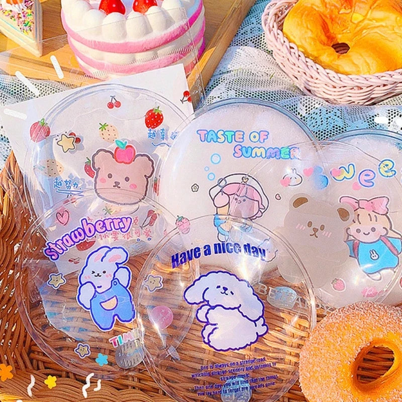 Winter Reusable Mini Round Hand Body Warmer Cute Cartoon Pattern Gel Liquid Heat Packs Portable Instant Self Heating Bag