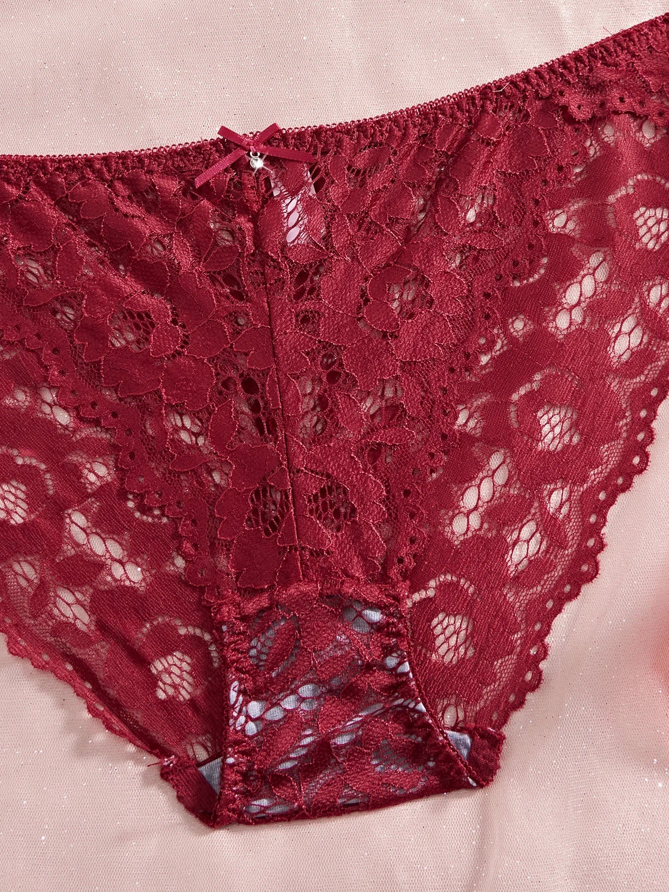 Single of Women's Underwear Set Sexy Lace Patchwork with Push Up Bra Romantic Sheer Women's Panties