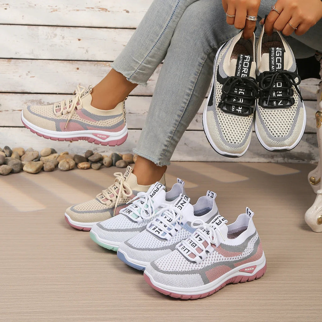 Women's shoes summer 2026 casual sneaker new style two-color single shoes, versatile, casual and fashionable work shoes