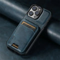 Leather Wallet Card Slots Pocket Phone Case For iPhone 16 15 14 13 12 11 Pro XS Max Plus X XR Invisible Holder Shockproof Cover