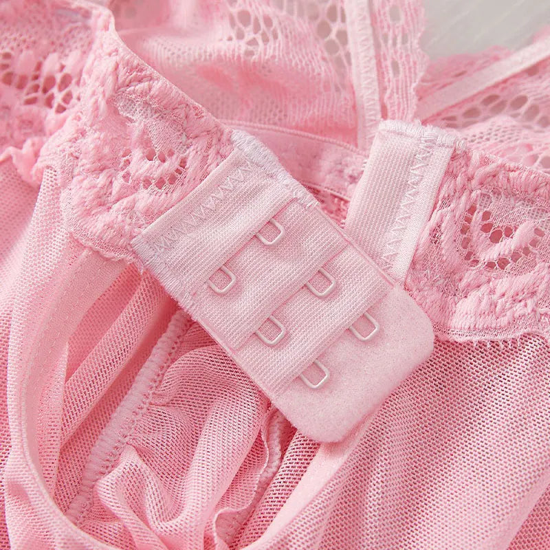 Sexy Lingerie Triangle Panty Set Women's Night Dress Erotic Underwear Lace Transparent Underpants Sexy Thong Plus Size Briefs