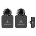 PULUZ 2.4G Wireless Lavalier Microphone for Live Broadcast and Gaming - Compatible with iPhone, Type-C, Android, and Camera Audio for YouTube