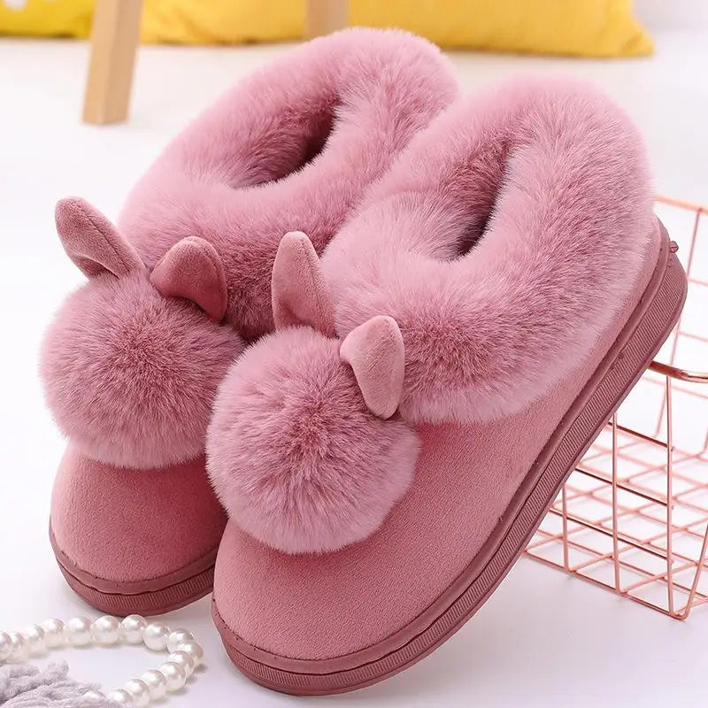 Fluffy Women's Slippers Flats Luxury Designer Woman Shoes Casual Ankle Boots Female Winter Indoor Elegant Fuzzy Fur Slides Soft