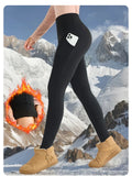 Plush soft Warm Cozy Leggings For Women Solid Color High Waist elastic Skinny Long Pants Perfect For Winter Sports Leisure Wear