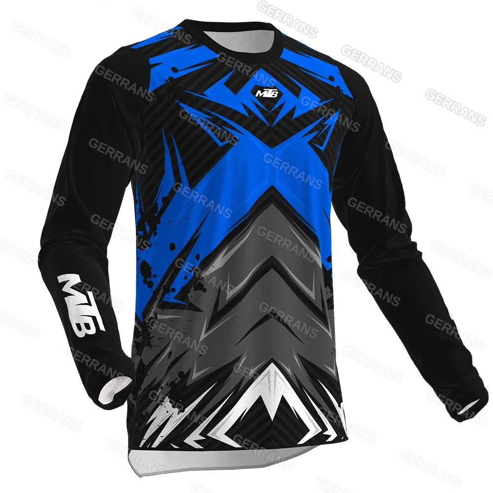 Mtb Downhill Jersey Mountain Bike T-Shirt Motorcycle Offroad DH Gerrans Mtb Jersey Motocross Shirt Sweatshirt Sportwear Clothing