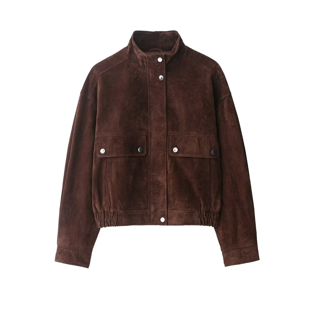Women's Autumn Jackets 2025 New Fashion Big Pocket Elegant Women's Slim Warm Jackets Autumn Street Chic Young Student Coats