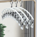 Windproof Plastic Laundry Drying Rack with Clips Indoor Outdoor Use for Socks Jackets Household Items Hanger Organizer