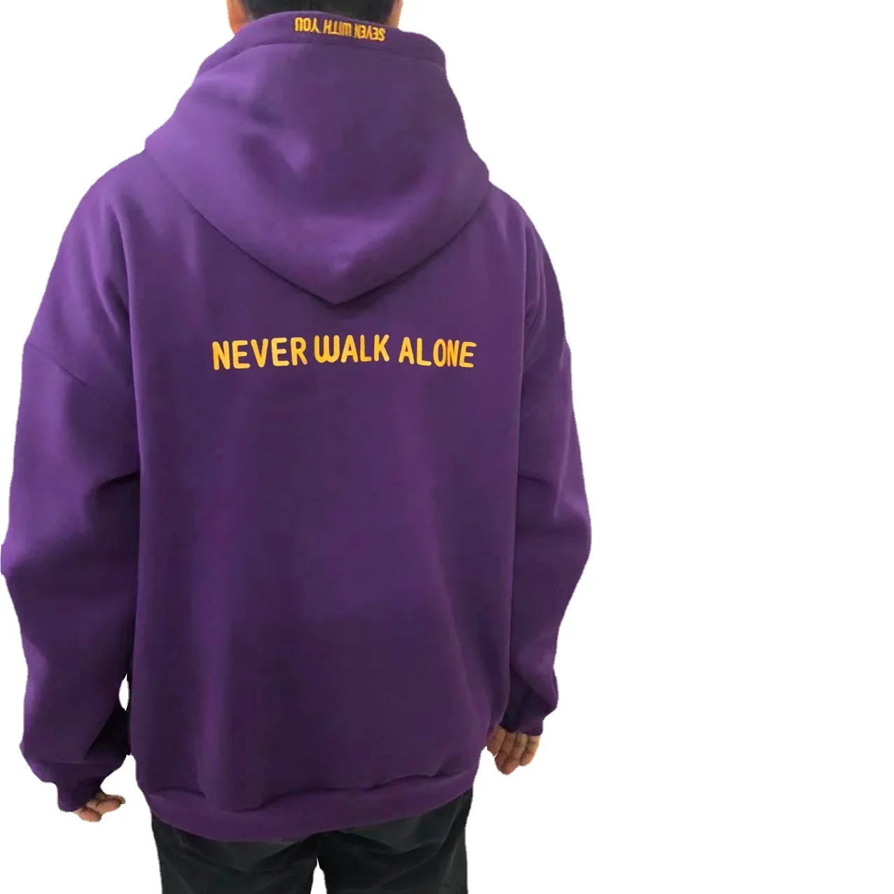 Kpop Original Hoodie Printed Seven With You 13 You Never Walk Alone Digital File Jimin Merch For Fans Card Purple Sweatshirt