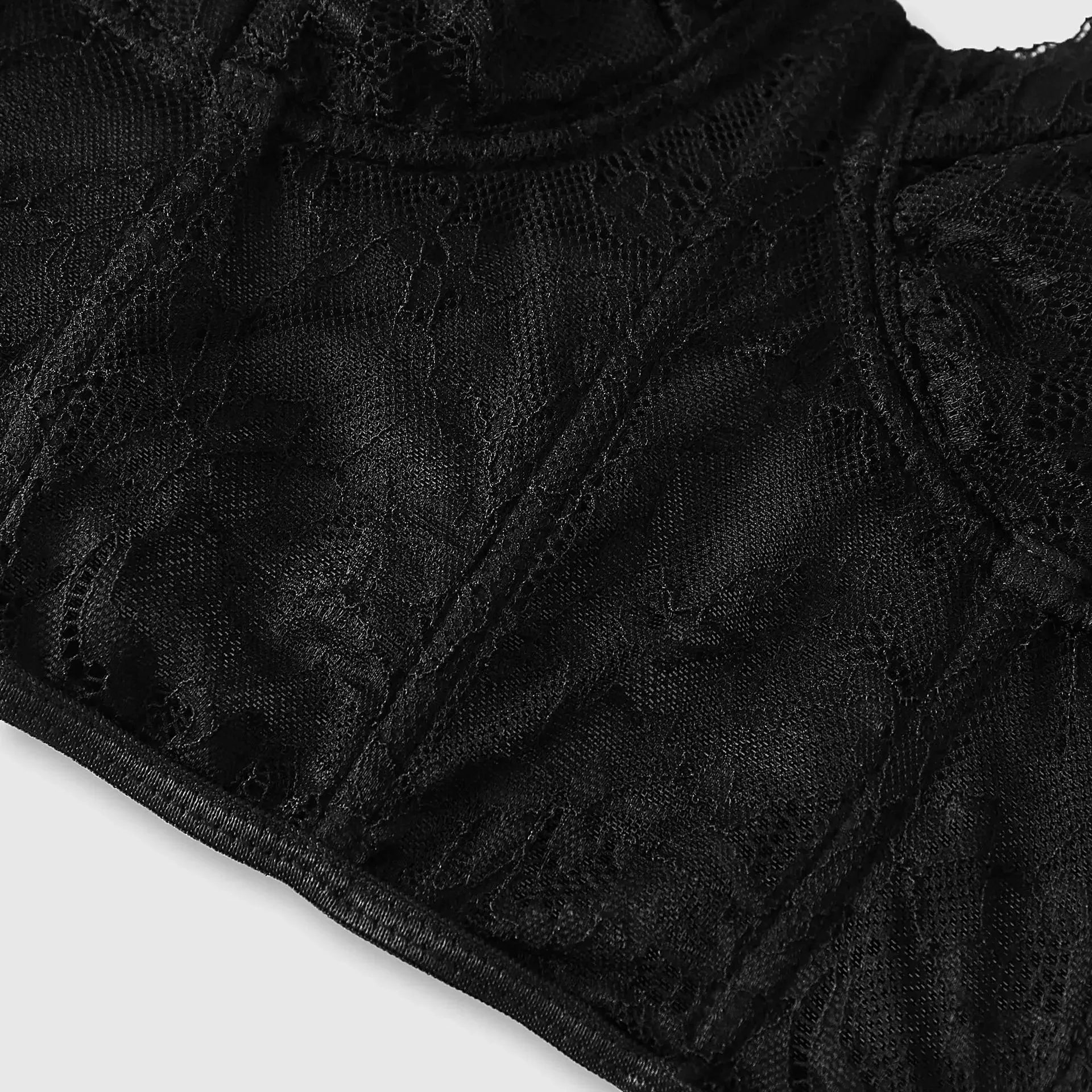 Women's Sexy Semi Transparent Bra Mesh Push Up Bralet Women's Tube Top Corset Bustier Vest Club Party Crop Top Elegant Lingerie